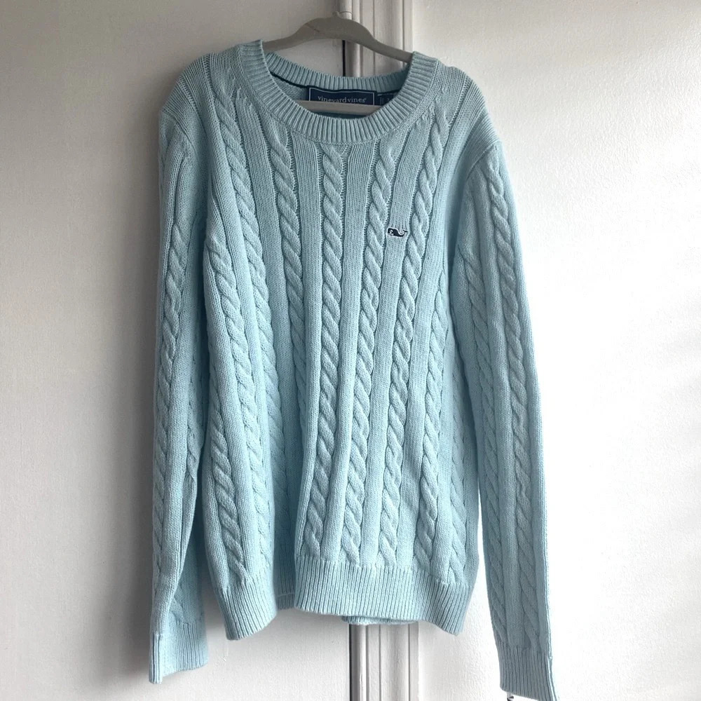 Nwt Vineyard Vines Cable Knit sweater Cashmere blend size 7